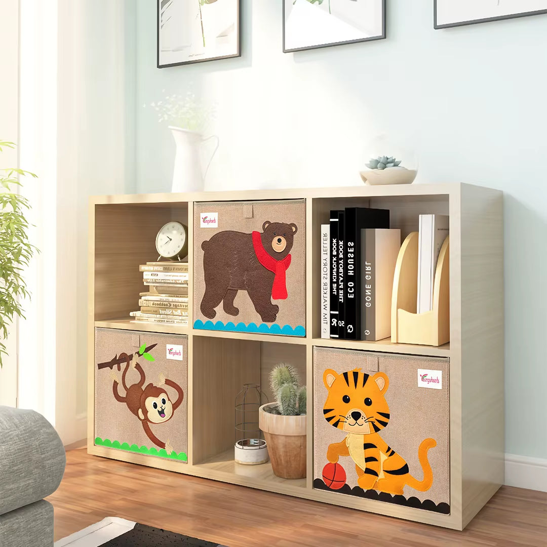 High Quality Kids Toys Diaper Fabric Storage Boxes Box Organizer Basket Bags Caddy Cloths Storage Box Folding Household Items