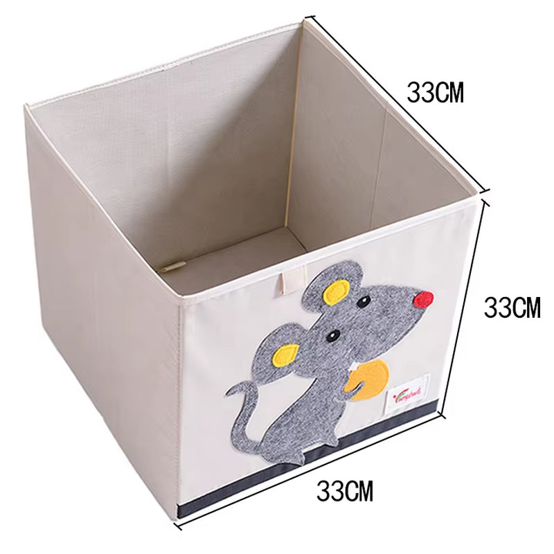 High Quality Kids Toys Diaper Fabric Storage Boxes Box Organizer Basket Bags Caddy Cloths Storage Box Folding Household Items