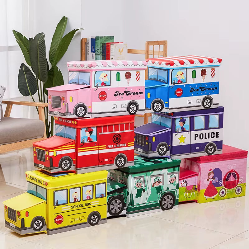 High Quality Kids Toys Diaper Fabric Storage Boxes Box Organizer Basket Bags Caddy Cloths Storage Box Folding Household Items